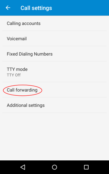 Tap "Call forwarding"